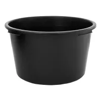 65 Litre Heavy Duty Multi Tub Bucket - 58 x 58 x 35 cm Round Black Utility Container for Agriculture, Gardening, Equestrian