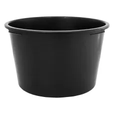90 Litre Heavy Duty Multi Tub Bucket - 63 x 63 x 40 cm Round Black Utility Container for Agriculture, Gardening, Equestrian