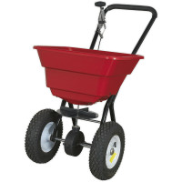 Walk Behind Broadcast Spreader - 37kg Capacity Hopper - 360 Degree Spray