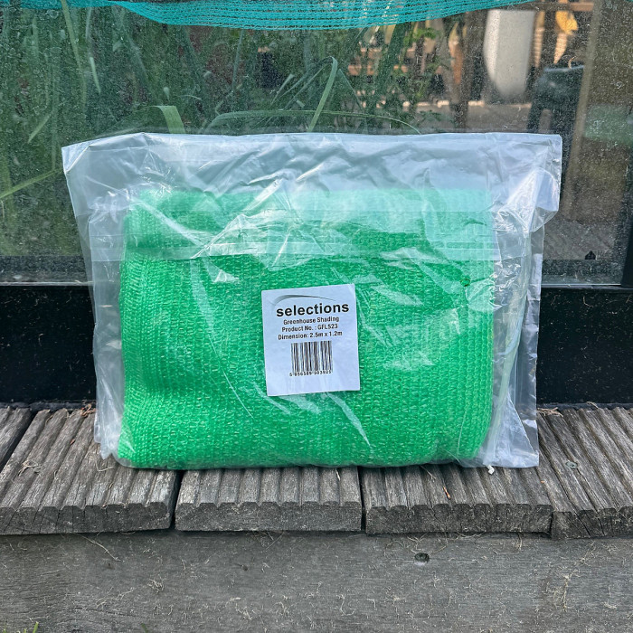 Greenhouse Sun Shade & Privacy Screen Net (2.5m x 1.2m) - 65% Shading Rate