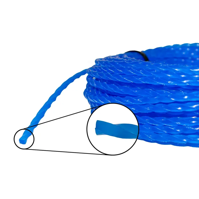 Strong TWIST strimmer/brush cutter line 15m length,less noise,more cutting power (2.4mm)
