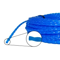 Strong TWIST strimmer/brush cutter line 15m length,less noise,more cutting power (2mm)