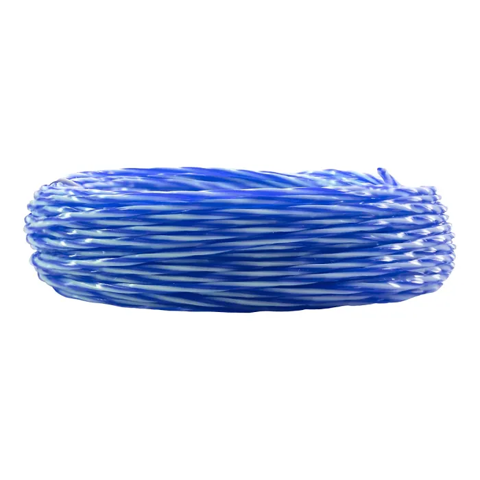 15m x2.00mm of strimmer/trimmer line,blue/white twist line gives you more cutting edge for cleaner and quicker cut