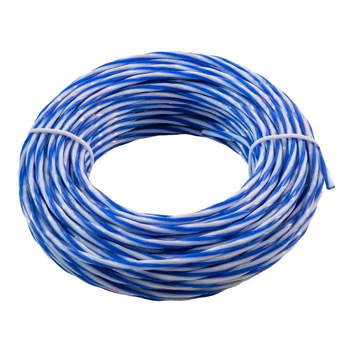 15m x3.0mm of strimmer/trimmer line,blue/white twist line gives you more cutting edge for cleaner and quicker cut