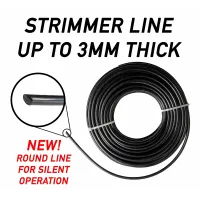 PACK OF 2, black strimmer/trimming line/cord (2.0mm) 2 x 15m coils