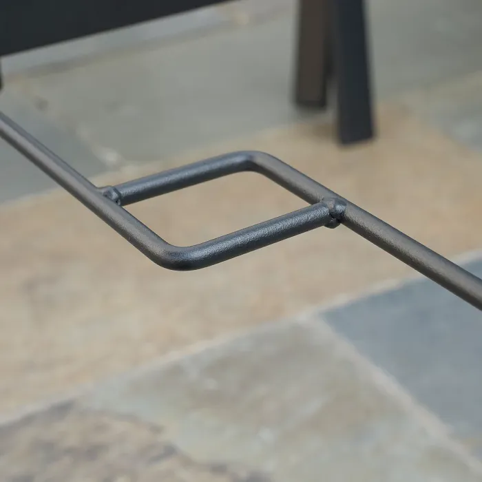 Outsunny 7 PCs Garden Dining Set w/ Umbrella Hole & Cushion, Grey