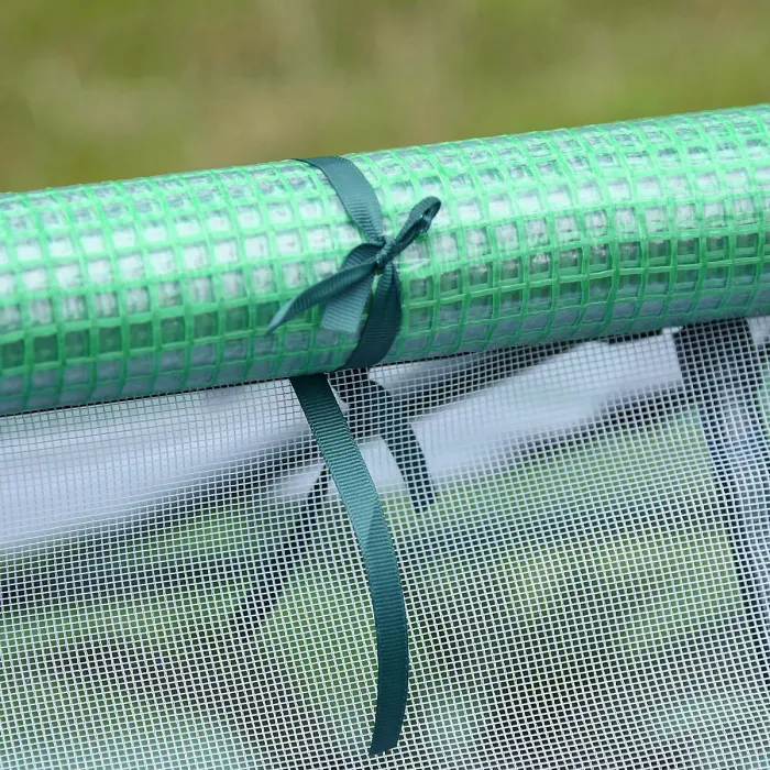 Outsunny 180 x 140 x 80cm Portable Mini Greenhouse with Zipped Windows, Green