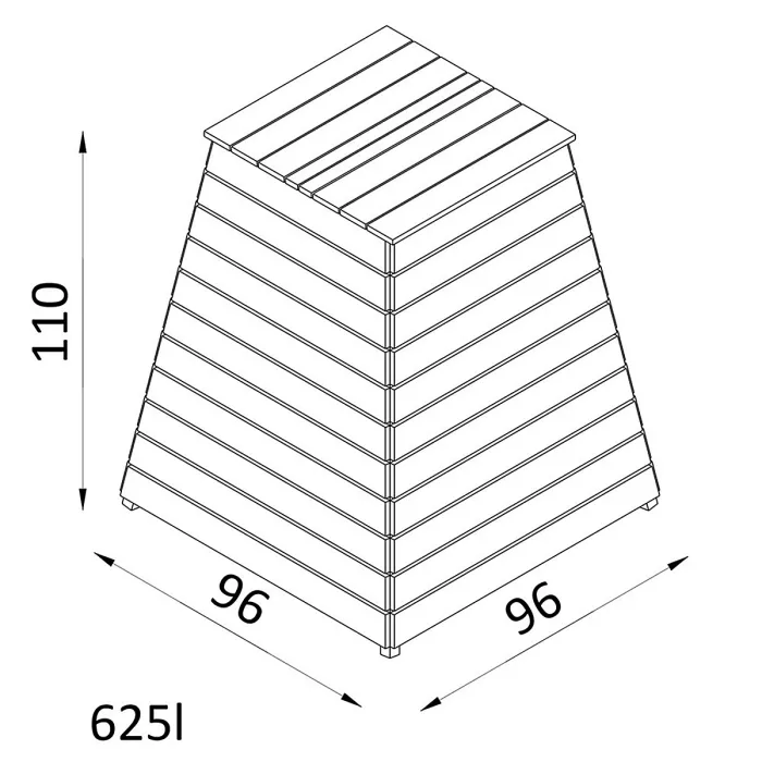 Outdoor Wooden Beehive Composter Garden Compost Bin 625L