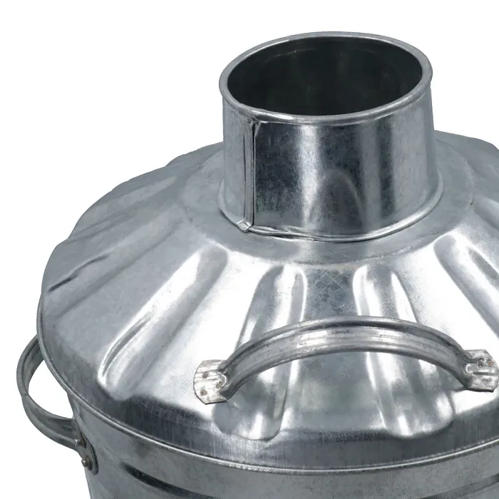 Mini Garden Incinerator Bin Small Fire Bin Galvanised Steel for Burning Wood Waste
