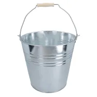 10L Galvanised Steel Metal Bucket Pail Water Coal Fire Greenhouse Garden Plants 1pc