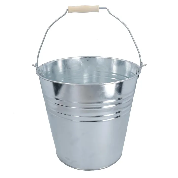 10L Galvanised Steel Metal Bucket Pail Water Coal Fire Greenhouse Garden Plants 2pc