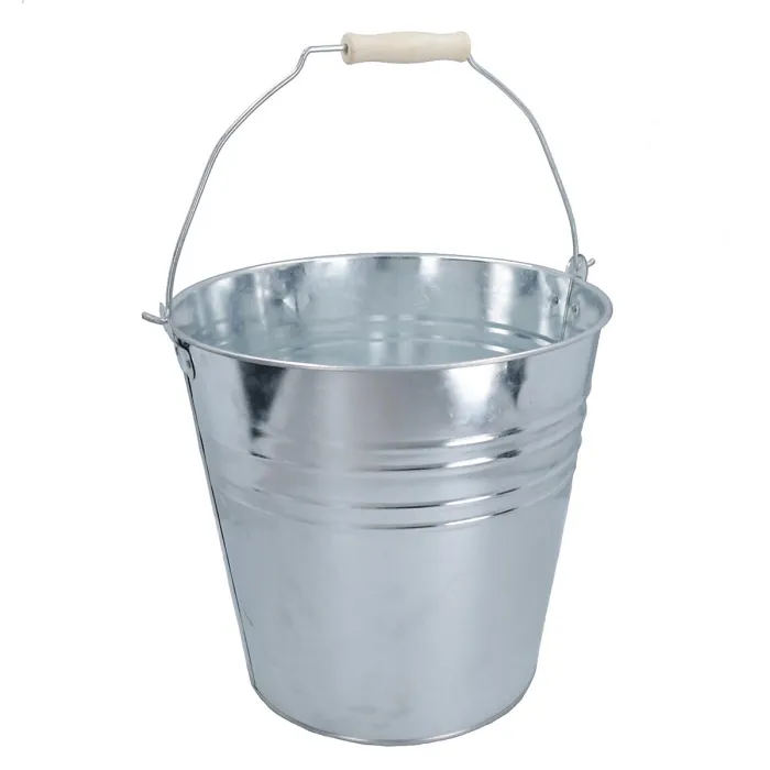 10L Galvanised Steel Metal Bucket Pail Water Coal Fire Greenhouse Garden Plants 2pc