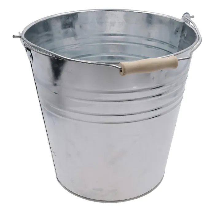 10L Galvanised Steel Metal Bucket Pail Water Coal Fire Greenhouse Garden Plants 2pc