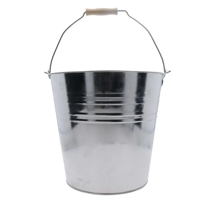 10L Galvanised Steel Metal Bucket Pail Water Coal Fire Greenhouse Garden Plants 2pc