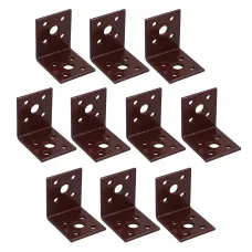 Angle Corner Bracket L-Shape Brace Fastener Plate 45mm x 45mm x 40mm 10PK