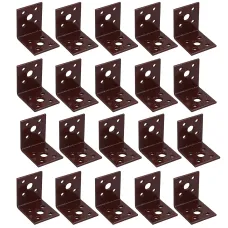 Angle Corner Bracket L-Shape Brace Fastener Plate 45mm x 45mm x 40mm 20PK