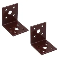 Angle Corner Bracket L-Shape Brace Fastener Plate 45mm x 45mm x 40mm 2PK