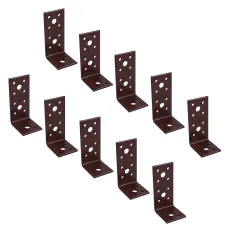 Angle Corner Bracket L-Shape Brace Fastener Plate 90mm x 45mm x 40mm 10PK