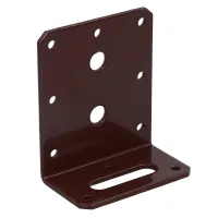 Angle Corner Bracket L-Shape Brace Fastener Plate 80mm x 40mm x 75mm