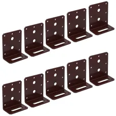 Angle Corner Bracket L-Shape Brace Fastener Plate 80mm x 40mm x 75mm 10PK