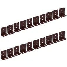 Angle Corner Bracket L-Shape Brace Fastener Plate 80mm x 40mm x 75mm 20PK