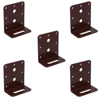 Angle Corner Bracket L-Shape Brace Fastener Plate 80mm x 40mm x 75mm 5PK