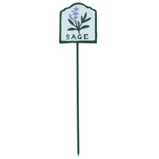 Sage Herb Sign Marker Label Cast Iron Plant Plaque Garden Yard Allotment