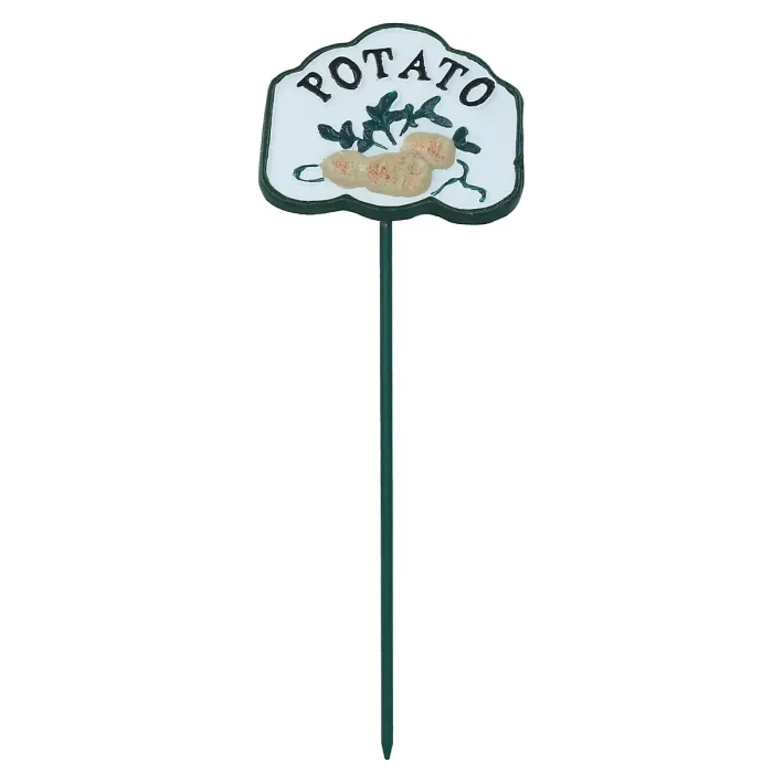 Potato Vegetable Sign Marker Label Cast Iron Plant Garden Yard Allotment