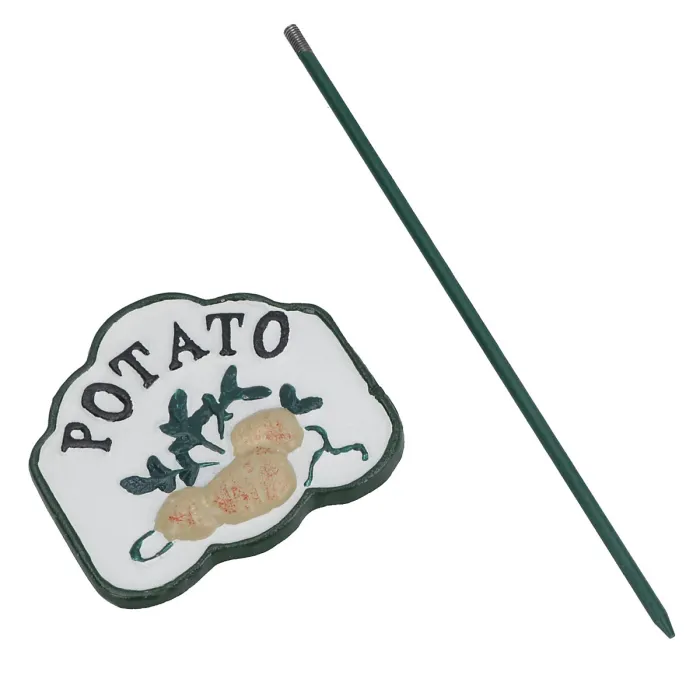 Potato Vegetable Sign Marker Label Cast Iron Plant Garden Yard Allotment