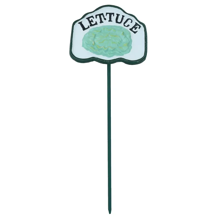 Lettuce Vegetable Sign Marker Label Cast Iron Plant Garden Yard Allotment