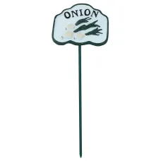 Onion Vegetable Sign Marker Label Cast Iron Plant Garden Yard Allotment