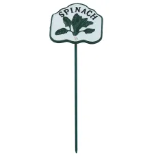Spinach Vegetable Sign Marker Label Cast Iron Plant Garden Yard Allotment