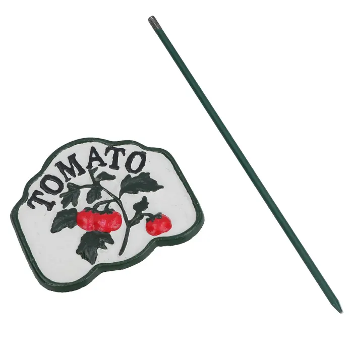 Tomato Vegetable Sign Marker Label Cast Iron Plant Garden Yard Allotment