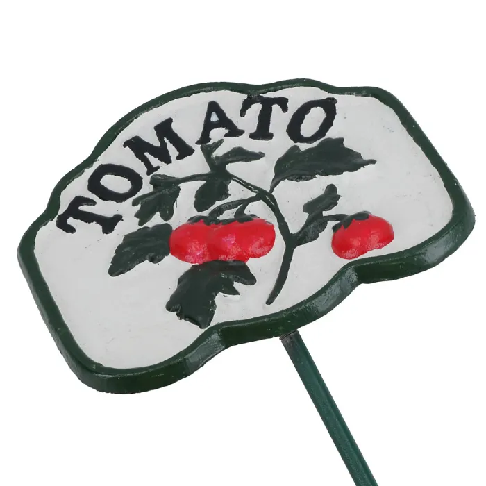 Tomato Vegetable Sign Marker Label Cast Iron Plant Garden Yard Allotment