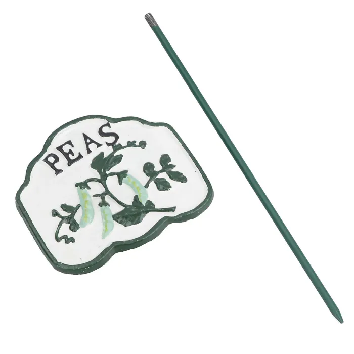 Peas Vegetable Sign Marker Label Cast Iron Plant Garden Yard Allotment