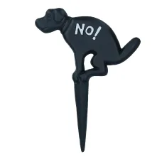 No Dog Fouling Warning Sign Plaque Stake Cast Iron Garden Yard Lawn 1PK