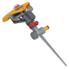 Hozelock Pulsating Garden Lawn Sprinkler Watering With Metal Spike 450m² Area