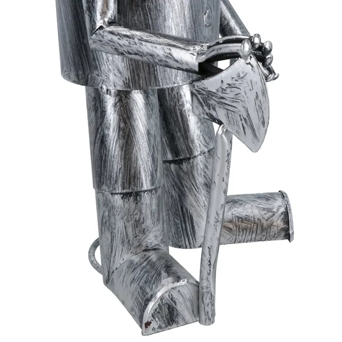 Tin Man Garden Ornament 41cm Lawn Art Sculpture Statue Yard Home Decor