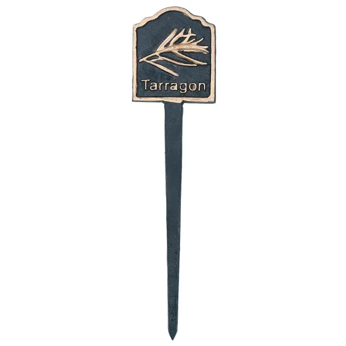 Herbs Sign Marker Label Cast Iron Plant Plaque Garden Yard Allotment 6pc