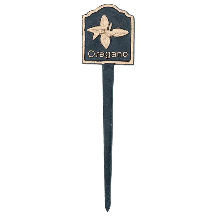 Herbs Sign Marker Label Cast Iron Plant Plaque Garden Yard Allotment 6pc