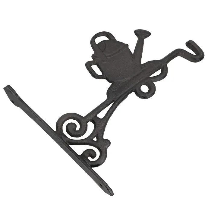 Watering Can Basket Flower Hook / Hanger Cast Iron Door Wall House Garden
