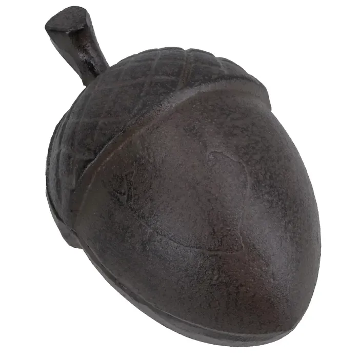 Acorn Key Holder Box Cast Iron Garden Yard Storage Box Hidden House Home