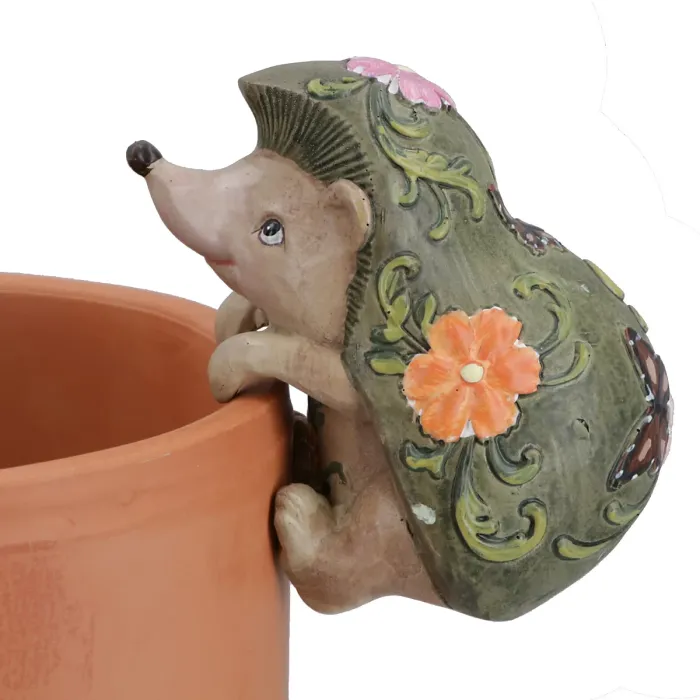 Hedgehog Plant Pot Hanger Garden Home Yard Ornament Statue Vase Hugger