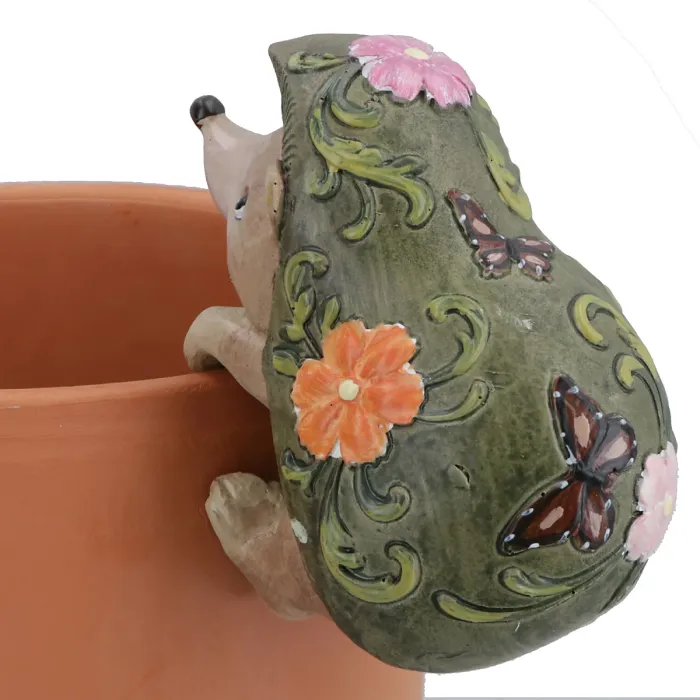 Hedgehog Plant Pot Hanger Garden Home Yard Ornament Statue Vase Hugger
