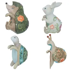 Hedgehog Rabbit Turtle & Snail Plant Pot Hanger Garden Ornament Statue Vase