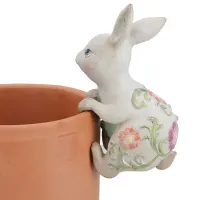 Rabbit Plant Pot Hanger Garden Home Yard Ornament Statue Vase Hugger