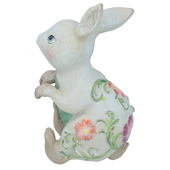 Rabbit Plant Pot Hanger Garden Home Yard Ornament Statue Vase Hugger