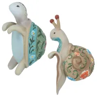 Tortoise Turtle & Snail Plant Pot Hanger Garden Yard Home Ornament Statue Vase