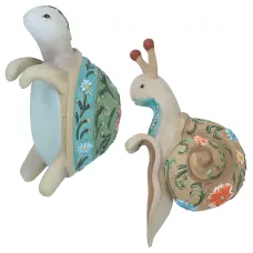 Tortoise Turtle & Snail Plant Pot Hanger Garden Yard Home Ornament Statue Vase