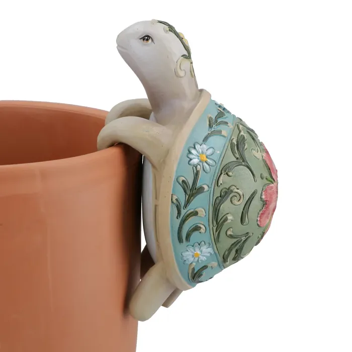 Tortoise Turtle & Snail Plant Pot Hanger Garden Yard Home Ornament Statue Vase